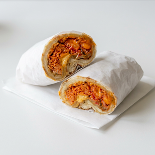 Cheesy Chicken Tikka Masala Burrito